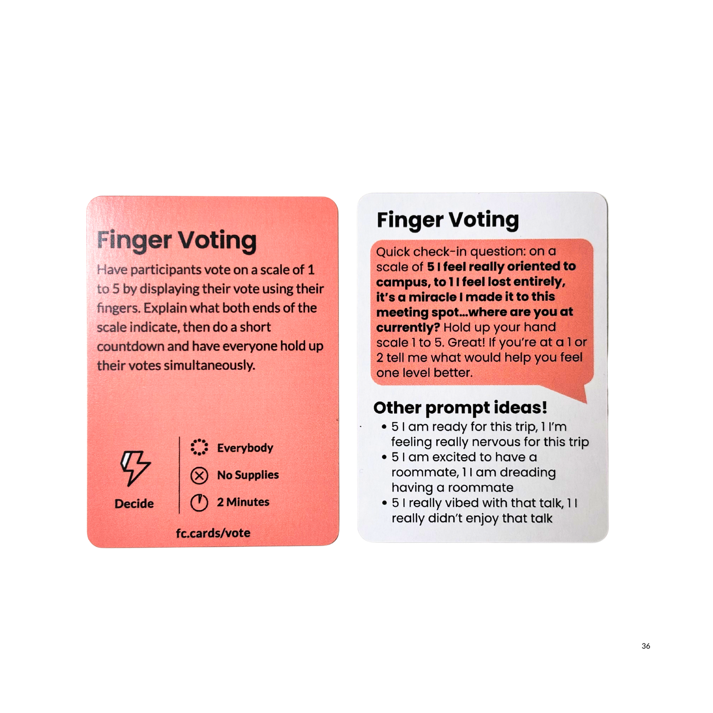 Facilitator Cards - College Student Leader Pack
