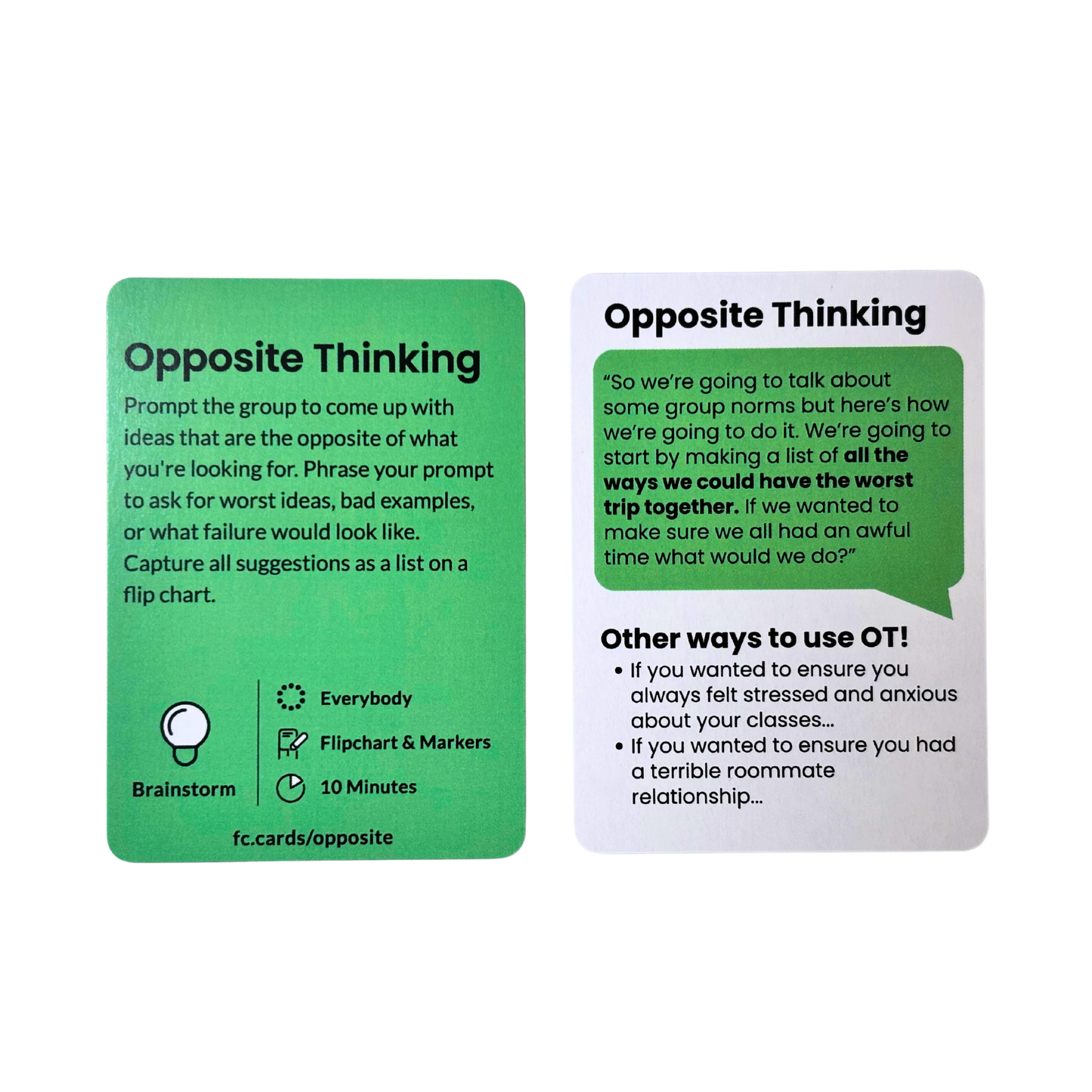 Facilitator Cards - College Student Leader Pack