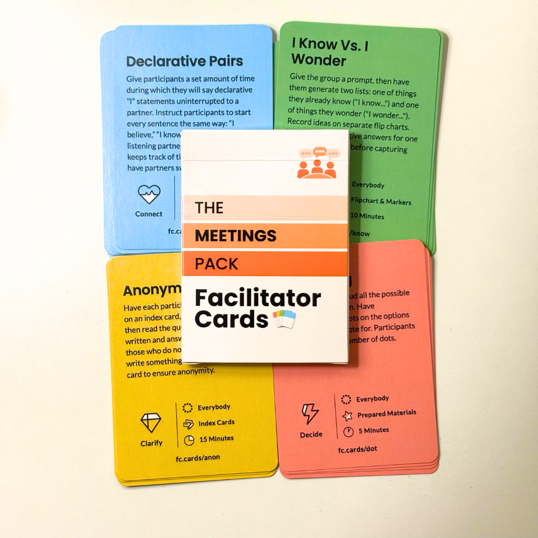 Facilitator Cards - Meetings Pack