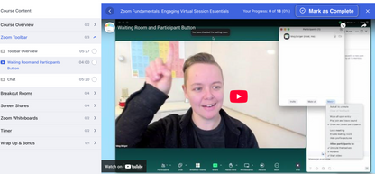 Course: Zoom Fundamentals - Engaging virtual session essentials